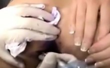Kinky Chick Getting Her Ass Tattooed