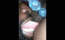 Hot Black Couple - Eating Her Pussy Out