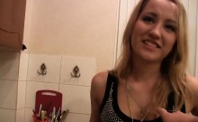 Blonde bitch gets her big ass fucked hard