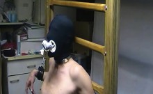BDSM gay action in the dungeon