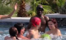Crazy Poolside Orgy With Horny Swinger Couples