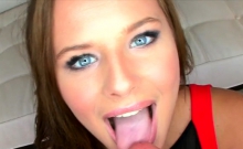 Hot amateur pov and swallow