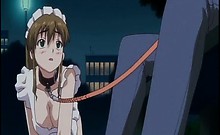 Teen Hentai Maid In Chains Blowing Her Masters Horny Shaft