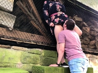 Chubby girlfriend fucked in park