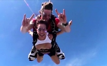 Badass Busty Babes Tried Naked Skydiving