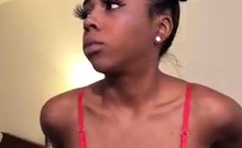 Sexy Ebony Periscope indiaspice showing her Tits and Ass
