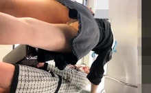 Sexy Ass Upskirt In Miniskirt