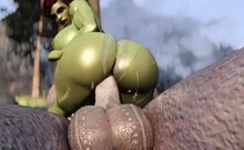 Muscular Curvy Whore Orc And Futanari Giant's Huge Cock