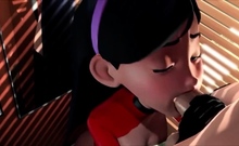 Helen And Violet Parr In The Changing Room (no Security