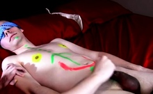 Gay Twink Boy Video Free First Time Painted Twink Gets Relie