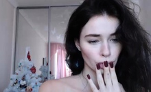 Brunette Solo Webcam Masturbation