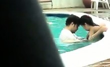 Couple Having Sex In The Pool