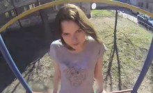 Crazy Ruslana Having Sex On Spy Glasses Outdoor